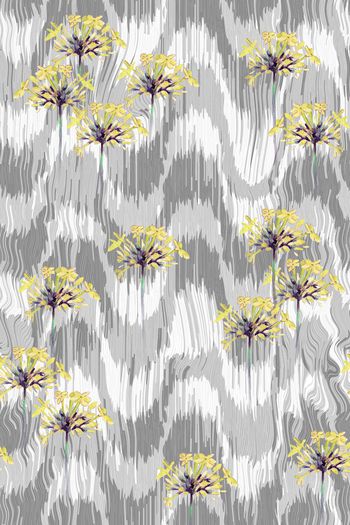 1055469-抽象条纹波浪底纹小花簇-2