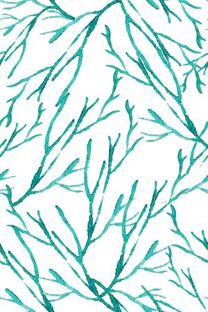 水彩树枝印花华亿平台图片