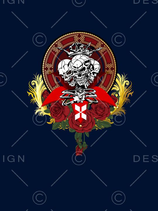 骷髅印花华亿平台图片