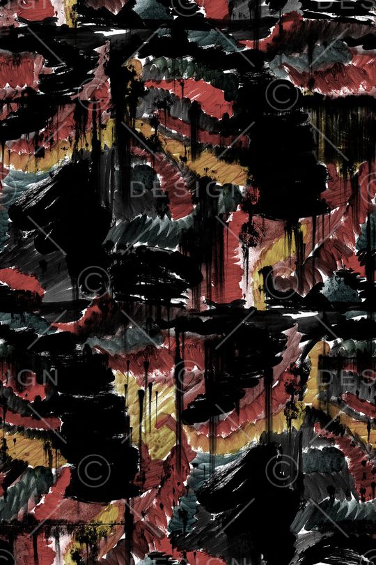 抽象手绘印花华亿平台图片