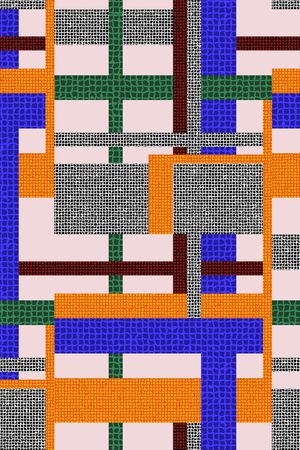 几何印花华亿平台图片