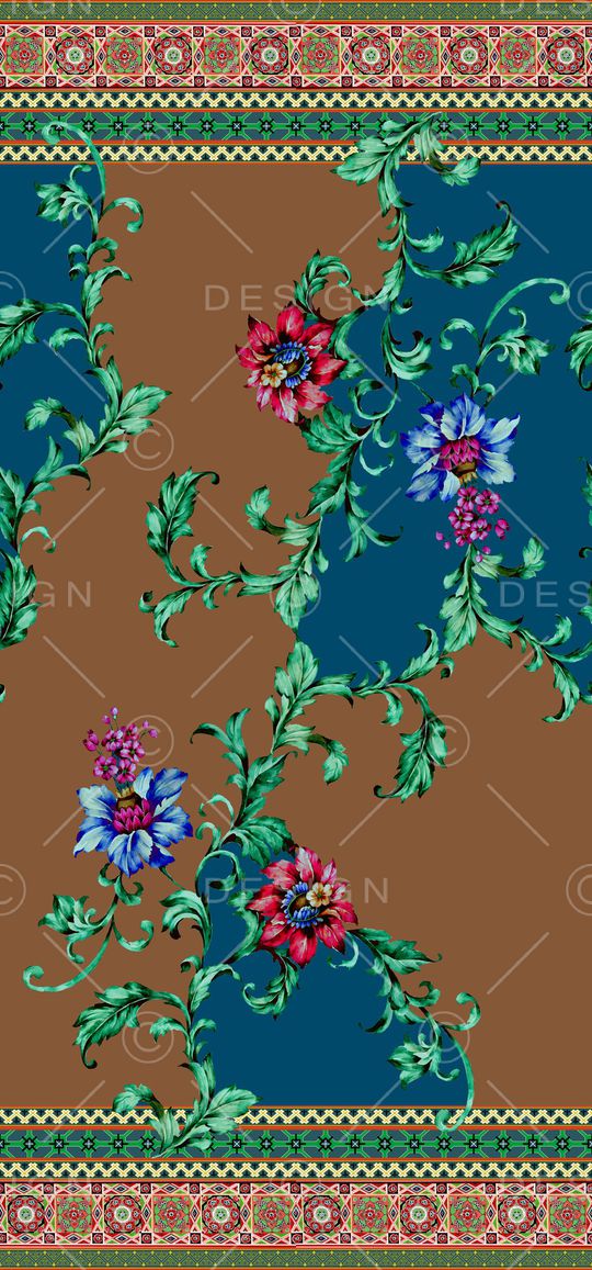 卷草印花华亿平台图片