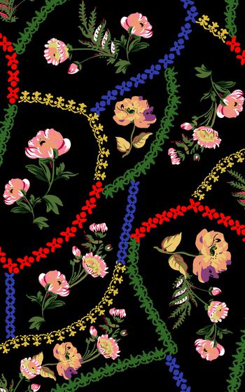 民族风印花华亿平台图片