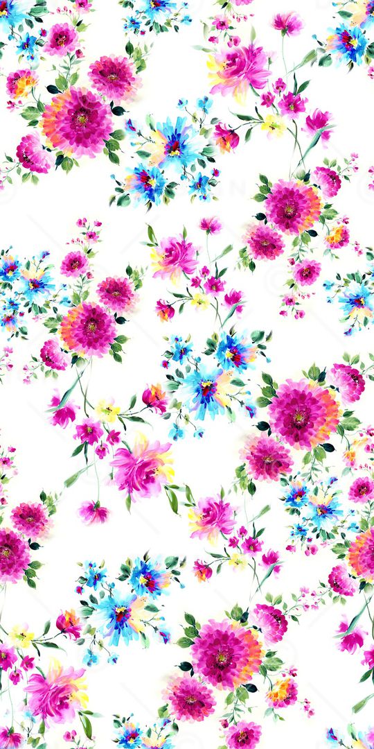 抽象花卉印花华亿平台图片