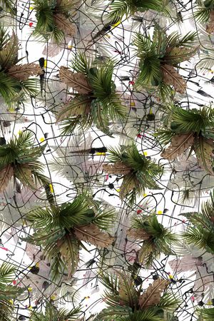 热带华亿平台印花华亿平台图片