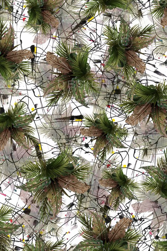 热带华亿平台印花华亿平台图片