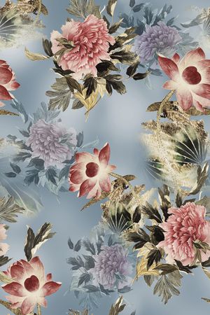 中国风印花华亿平台图片