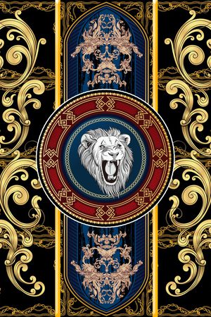 狮子印花华亿平台图片