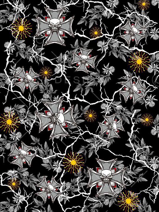 骷髅印花华亿平台图片