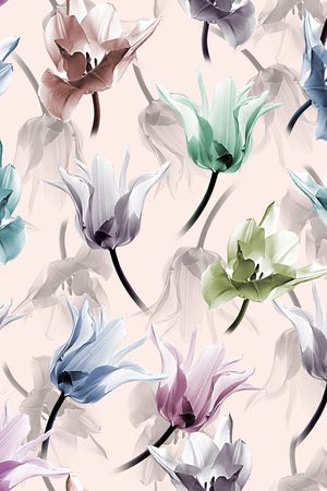 郁金香印花华亿平台图片