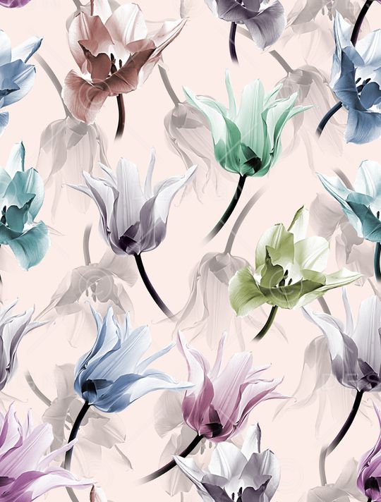 郁金香印花华亿平台图片