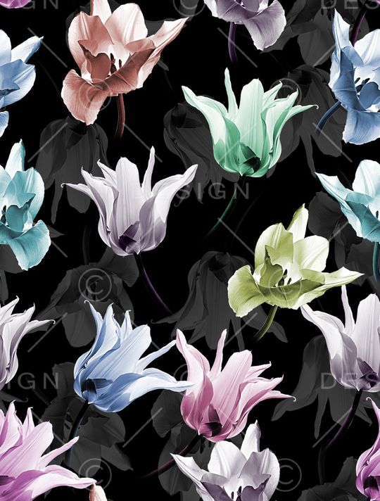 郁金香印花华亿平台图片