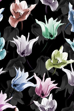 郁金香印花华亿平台图片