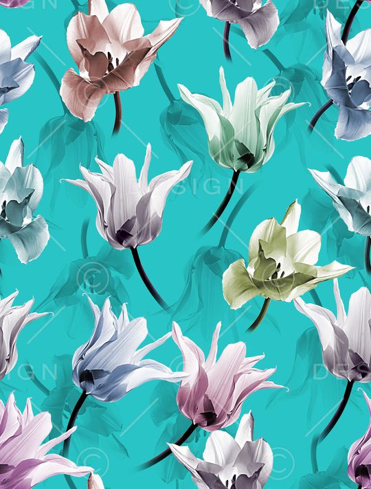 郁金香印花华亿平台图片