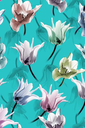 郁金香印花华亿平台图片