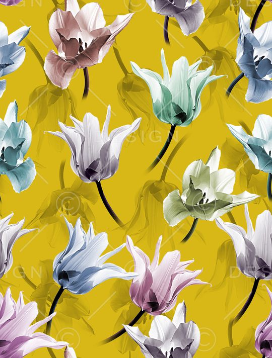 郁金香印花华亿平台图片