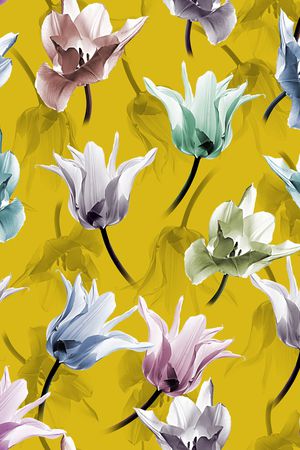 郁金香印花华亿平台图片