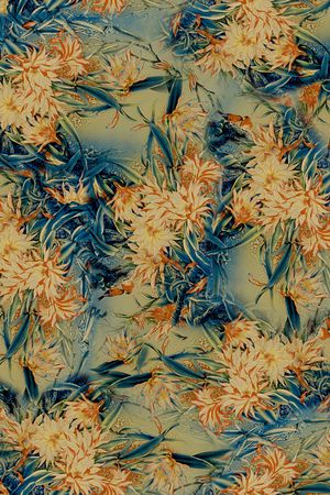 植物印花华亿平台图片