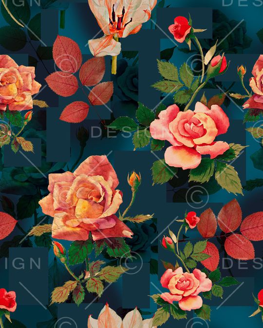 中国风印花华亿平台图片