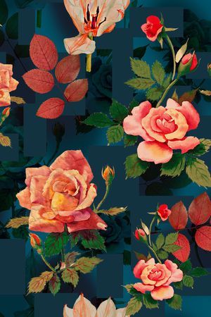 中国风印花华亿平台图片