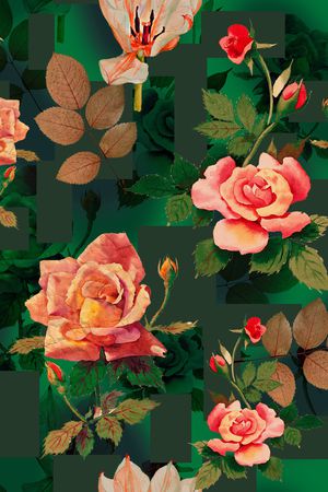 中国风印花华亿平台图片