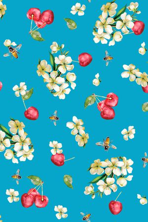 手绘花卉印花华亿平台图片