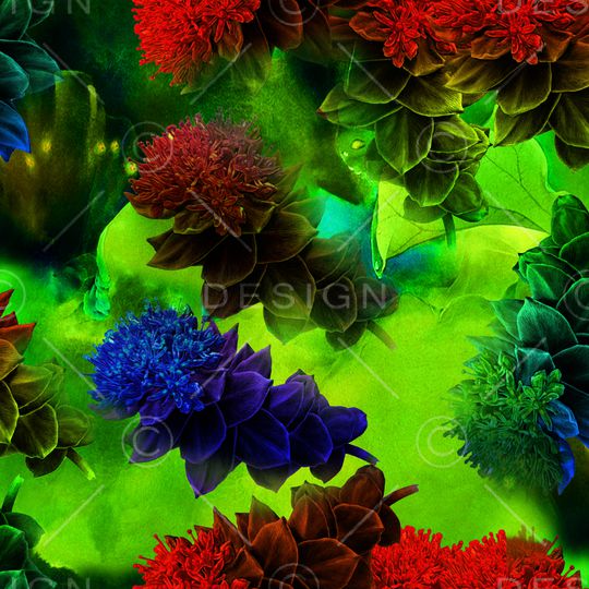 绿色印花华亿平台图片