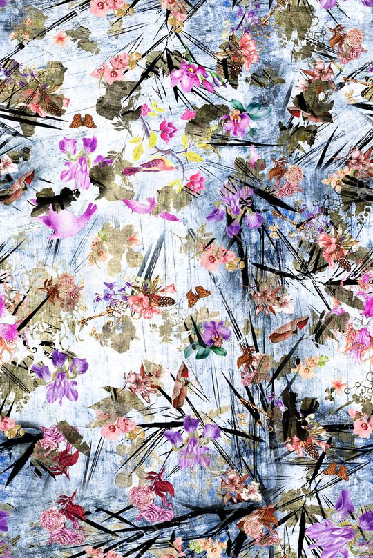 植物印花华亿平台图片