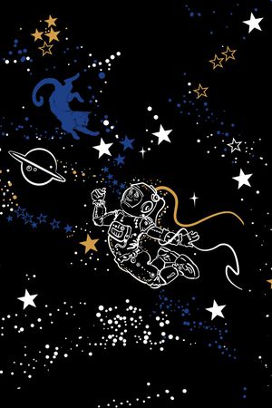 宇航员印花华亿平台图片