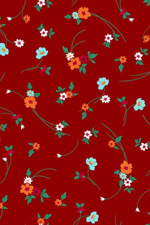 小碎花印花华亿平台图片