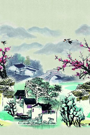 风景定位印花华亿平台图片