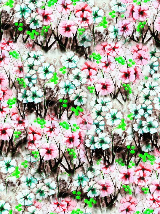 白花印花华亿平台图片