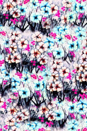 白花印花华亿平台图片