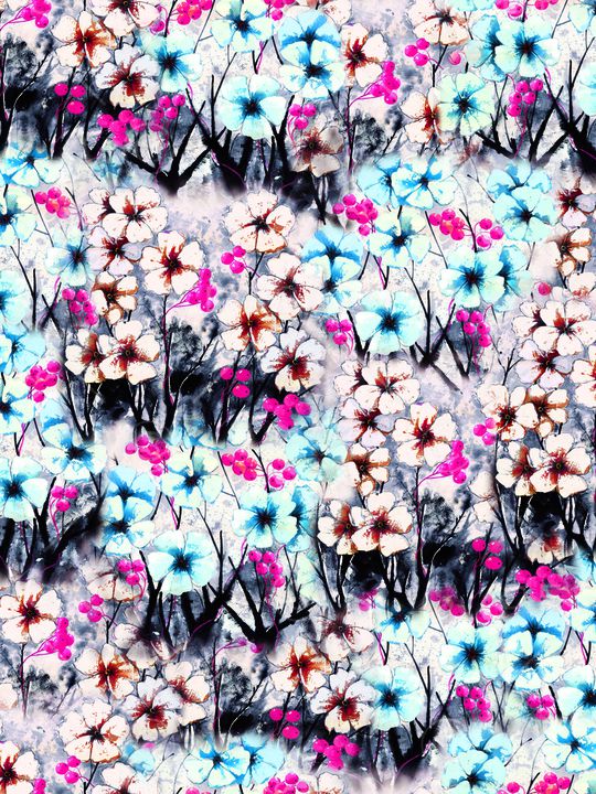 白花印花华亿平台图片