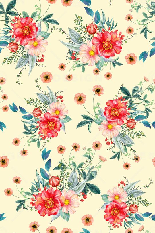 彩底花卉印花华亿平台图片