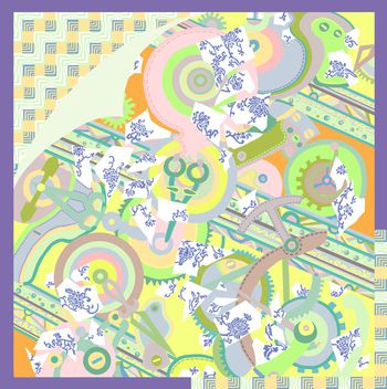 中国风印花华亿平台图片