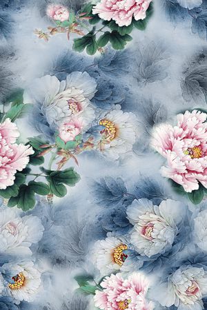 中国风印花华亿平台图片