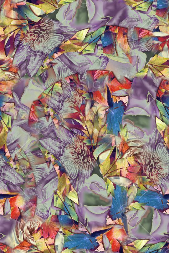 植物印花华亿平台图片