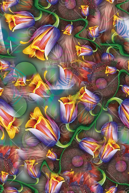 植物印花华亿平台图片