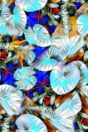 植物印花华亿平台图片