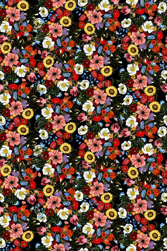 小碎花印花华亿平台图片