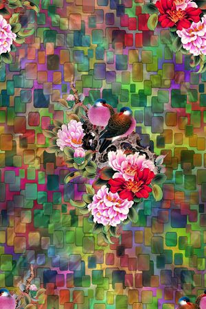 数码华亿平台印花华亿平台图片