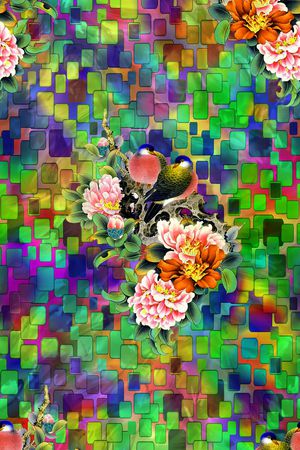 数码华亿平台印花华亿平台图片