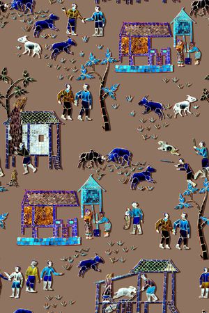 休闲印花华亿平台图片