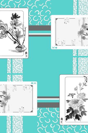 民族花卉印花华亿平台图片