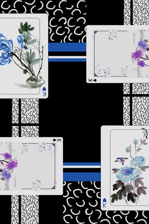 民族花卉印花华亿平台图片