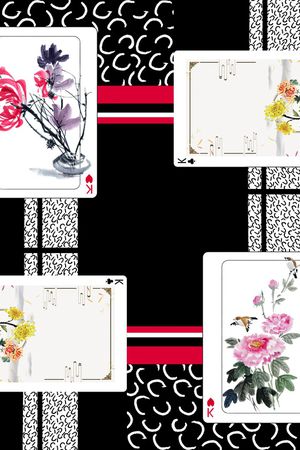 民族花卉印花华亿平台图片