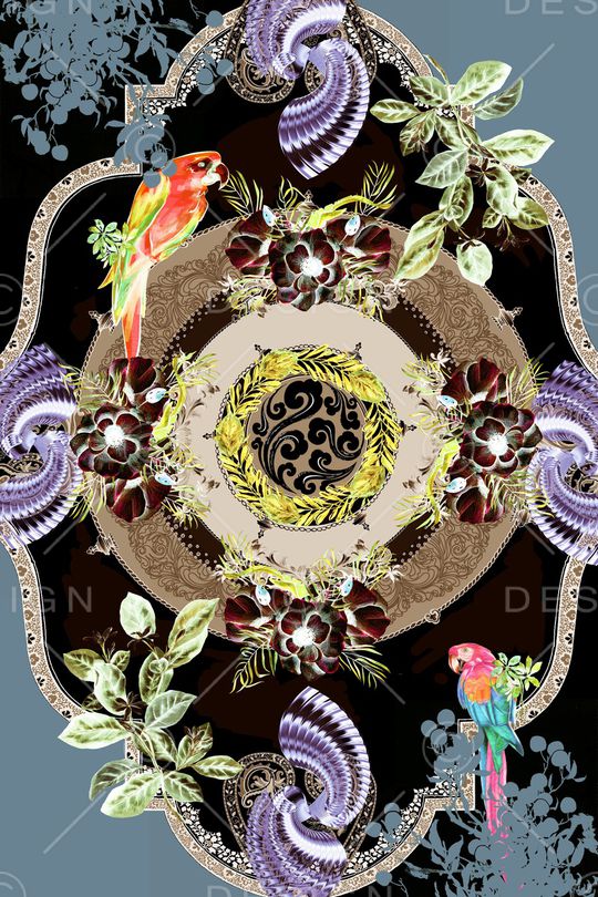 抽象印花华亿平台图片