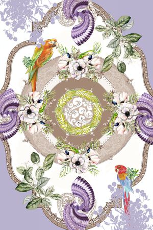 抽象印花华亿平台图片