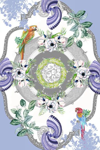 1058090-欧式混搭独幅华亿平台